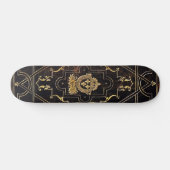 Falln leder en goud skateboard (Horizontaal)