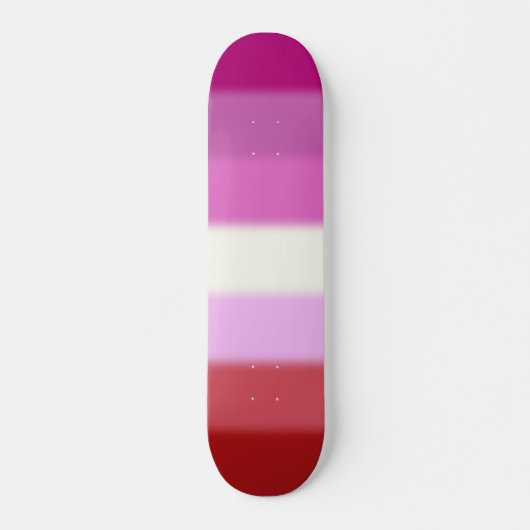 Falln Lesbian Pride Flag Skateboard (Voorkant)