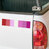Falln Lesbian Pride Flag versie 2 Bumpersticker (Op Truck)