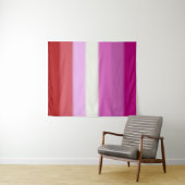 Falln Lesbian Pride Flag Wandkleed (In Situ (horizontaal))