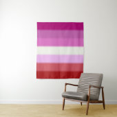 Falln Lesbian Pride Flag Wandkleed (In situ)