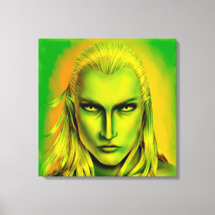 Falln Male Forest Elf Canvas Afdruk