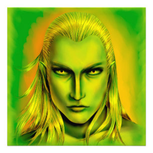 Falln Male Forest Elf Foto Afdruk