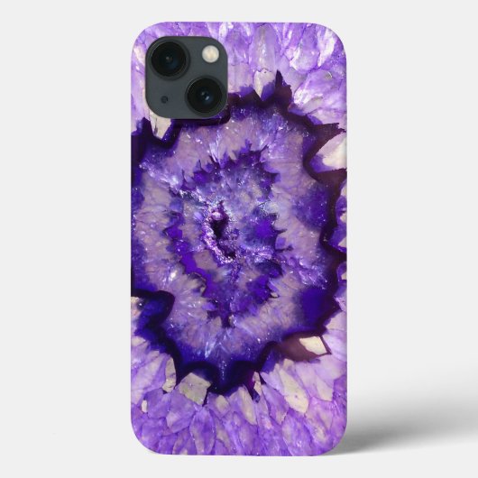 Falln Paarse Agate Geode Case-Mate iPhone Case (Achterkant)