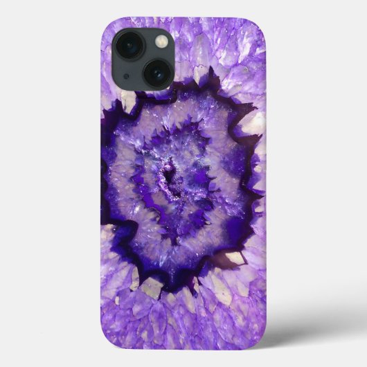 Falln Paarse Agate Geode Case-Mate iPhone Case (Achterkant)