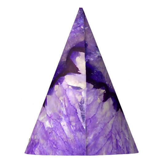 Falln Paarse Agate Geode Feesthoedjes (Achterkant)