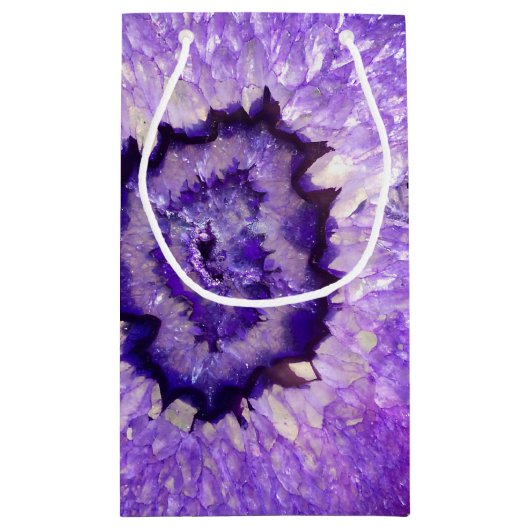Falln Paarse Agate Geode Klein Cadeauzakje (Achterkant)