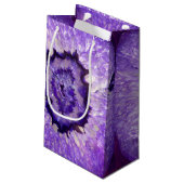 Falln Paarse Agate Geode Klein Cadeauzakje (Achterkant Gekanteld)