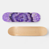 Falln Paarse Agate Geode Skateboard (Horizontaal)