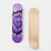 Falln Paarse Agate Geode Skateboard (Voorkant)