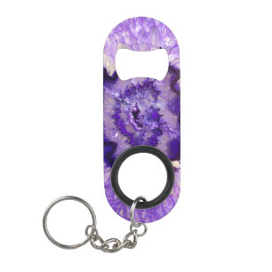 Falln Paarse Agate Geode Sleutelhanger Flessenopener