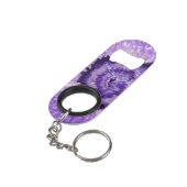 Falln Paarse Agate Geode Sleutelhanger Flessenopener (Achterkant Gekanteld)