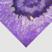 Falln Paarse Agate Geode Tissuepapier (Detail)