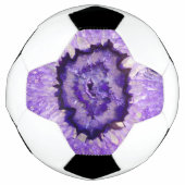 Falln Paarse Agate Geode Voetbal (Voorkant)