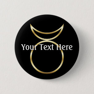 Falln Pagan Horned God Symbol Ronde Button 5,7 Cm