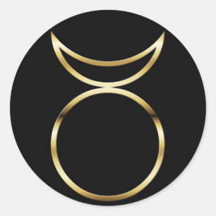 Falln Pagan Horned God Symbol Ronde Sticker