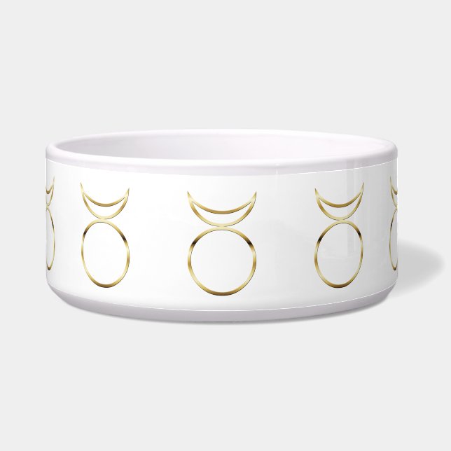 Falln Pagan Horned God Symbol Voerbakje (Voorkant)