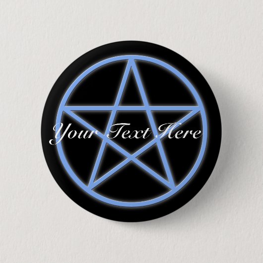 Falln Pagan Pentacle Ronde Button 5,7 Cm (Voorkant)