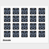 Falln Pagan Pentacle Vierkante Sticker (Vel)
