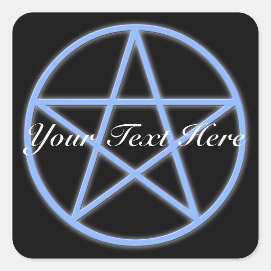 Falln Pagan Pentacle Vierkante Sticker (Voorkant)