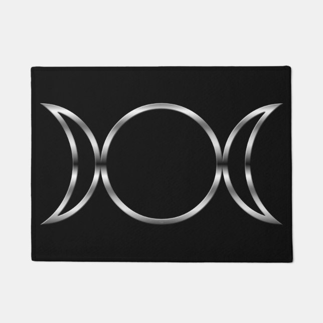 Falln Pagan Triple Goddess Symbol Deurmat (Voorkant)