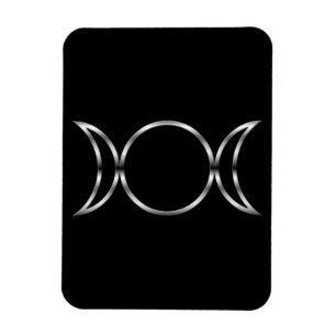 Falln Pagan Triple Goddess Symbol Magneet