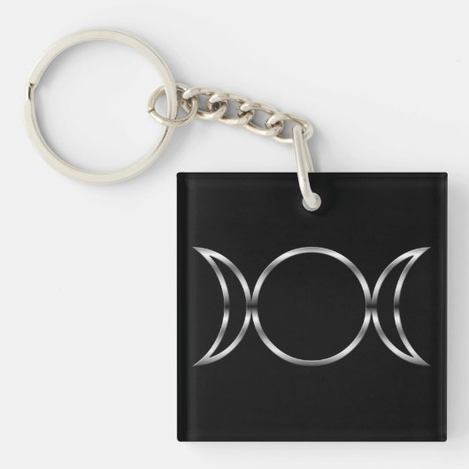 Falln Pagan Triple Goddess Symbol Sleutelhanger (voorkant)