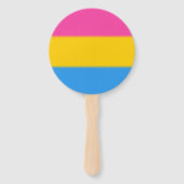 Falln Pansexual Pride Flag Handwaaier (Voorkant)