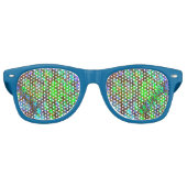 Falln Peacock Ammolite Retro Zonnebril (Voorkant)