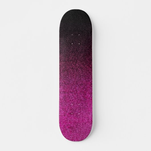 Falln Pink & Black Glitter Gradiënt Skateboard (Voorkant)