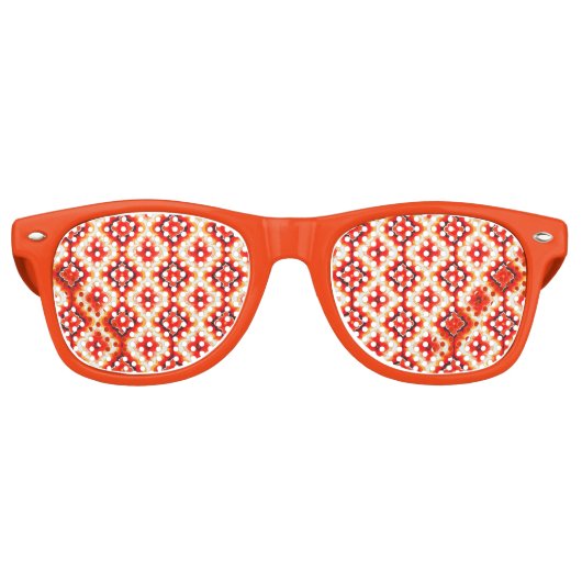 Falln Psychedelic Sunset Retro Zonnebril (Voorkant)