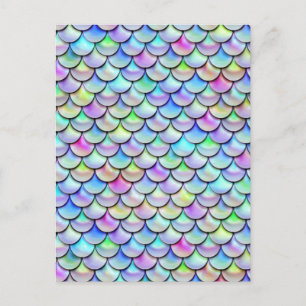 Falln Rainbow Bubble Mermaid Scales Briefkaart