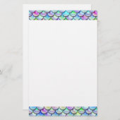 Falln Rainbow Bubble Mermaid Scales Briefpapier (Voorkant / Achterkant)