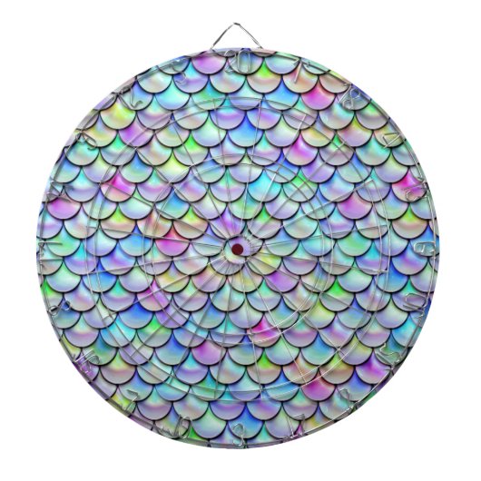 Falln Rainbow Bubble Mermaid Scales Dartbord (Voorkant)