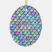 Falln Rainbow Bubble Mermaid Scales Keramisch Ornament (Rechts)