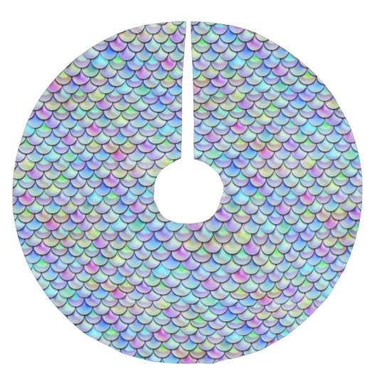 Falln Rainbow Bubble Mermaid Scales Kerstboom Rok (Voorkant)