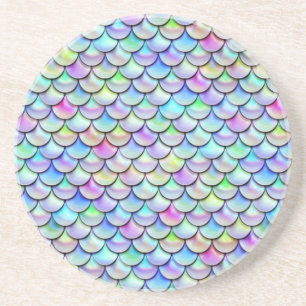 Falln Rainbow Bubble Mermaid Scales Zandsteen Onderzetter