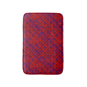 Falln Red en Paarse kalveren Badmat