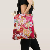 Falln Red Floral Burst Tote Bag (Dichtbij)