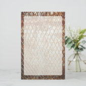Falln Rusty Grate Briefpapier (Staand voorkant)