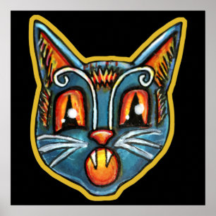 Falln Scaredy Cat Haloweenies Poster