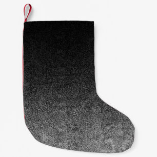 Falln Silver en Black Glitter Gradient Kleine Kerstsok