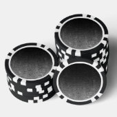 Falln Silver en Black Glitter Gradient Pokerchips (Opstapeling)