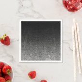 Falln Silver en Black Glitter Gradient Servetten (Insitu)