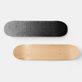 Falln Silver en Black Glitter Gradient Skateboard (Horizontaal)
