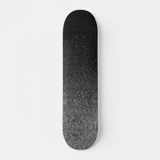 Falln Silver en Black Glitter Gradient Skateboard (Voorkant)
