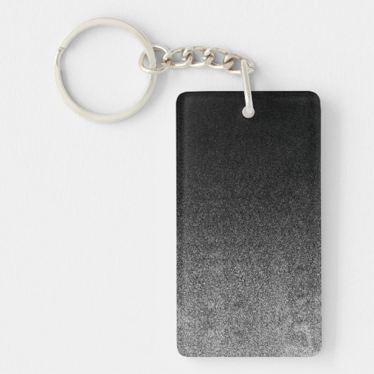 Falln Silver en Black Glitter Gradient Sleutelhanger (Voorkant)