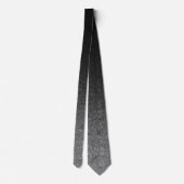 Falln Silver en Black Glitter Gradient Stropdas (Achterkant)