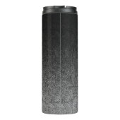 Falln Silver en Black Glitter Gradient Thermosbeker (Achterkant)