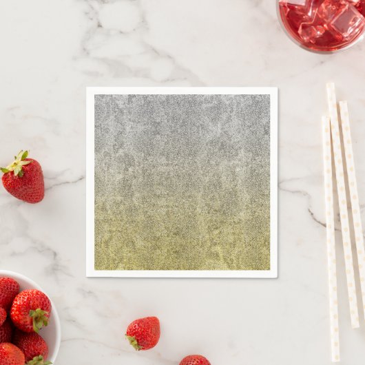 Falln Silver & Gold Glitter Gradient Servet (Insitu)